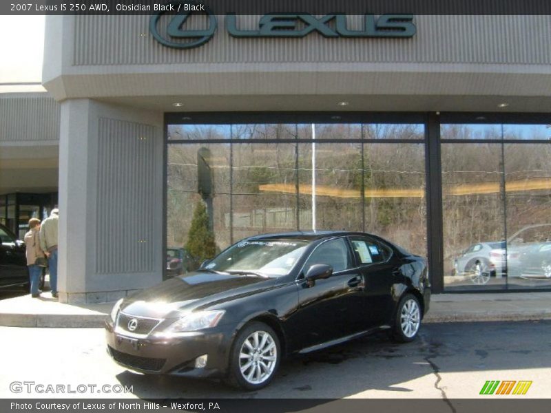 Obsidian Black / Black 2007 Lexus IS 250 AWD