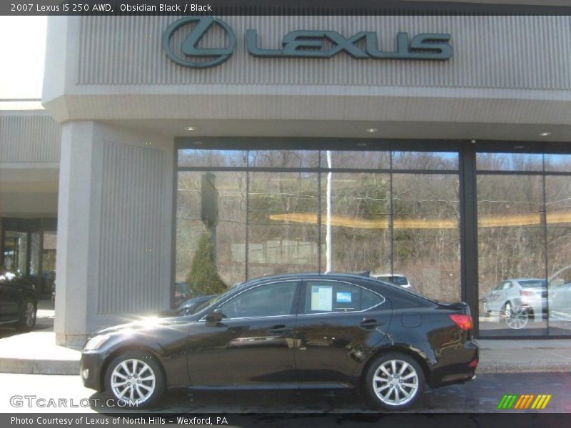 Obsidian Black / Black 2007 Lexus IS 250 AWD