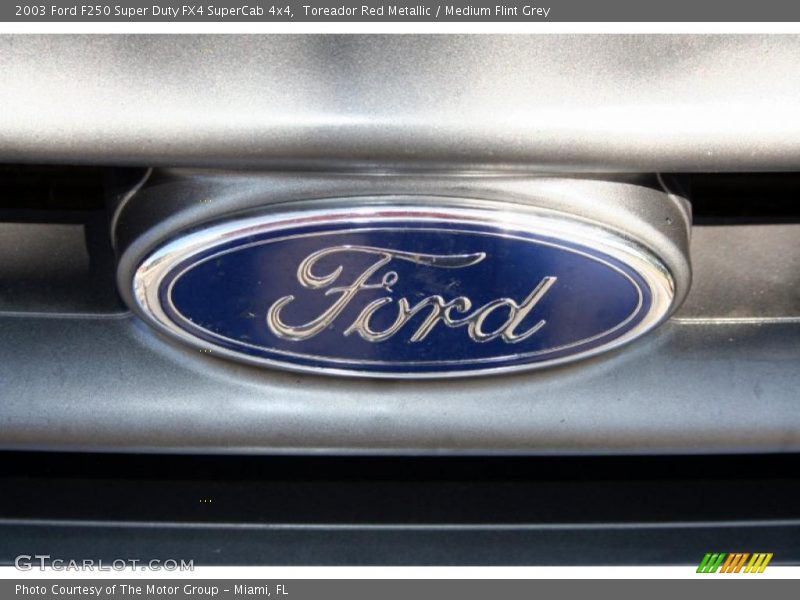 Toreador Red Metallic / Medium Flint Grey 2003 Ford F250 Super Duty FX4 SuperCab 4x4