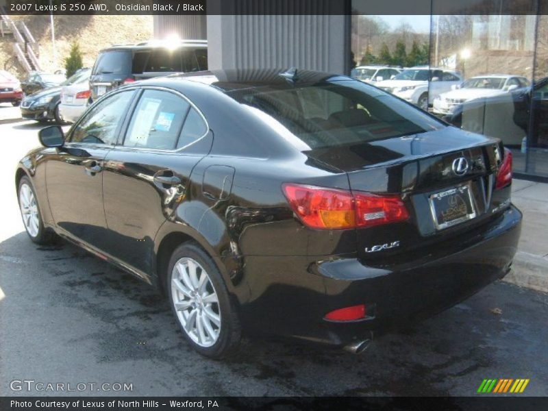 Obsidian Black / Black 2007 Lexus IS 250 AWD