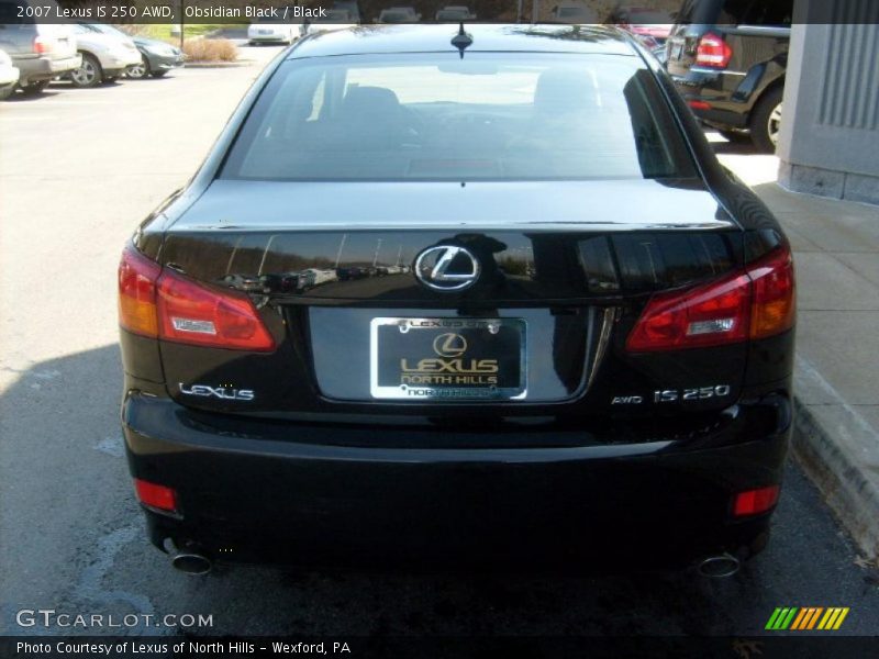 Obsidian Black / Black 2007 Lexus IS 250 AWD