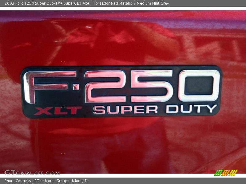 Toreador Red Metallic / Medium Flint Grey 2003 Ford F250 Super Duty FX4 SuperCab 4x4
