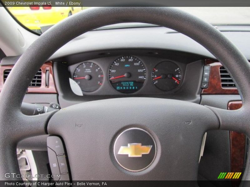 White / Ebony 2009 Chevrolet Impala LS