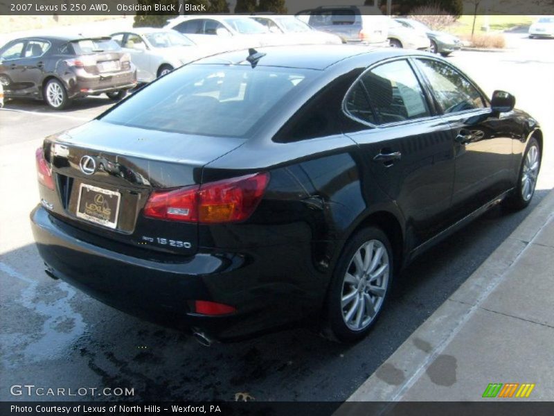 Obsidian Black / Black 2007 Lexus IS 250 AWD