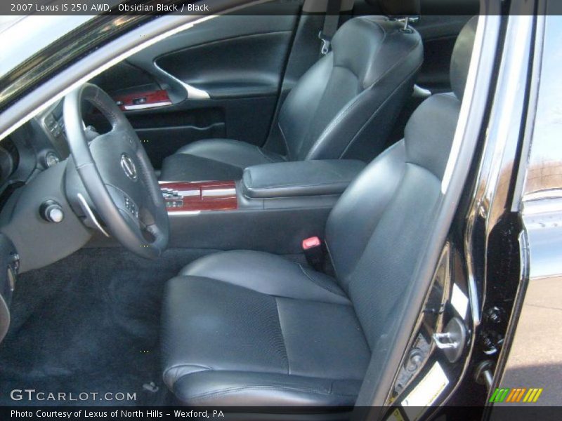 Obsidian Black / Black 2007 Lexus IS 250 AWD