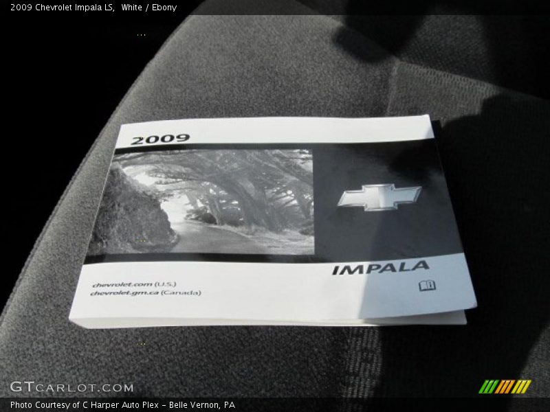White / Ebony 2009 Chevrolet Impala LS