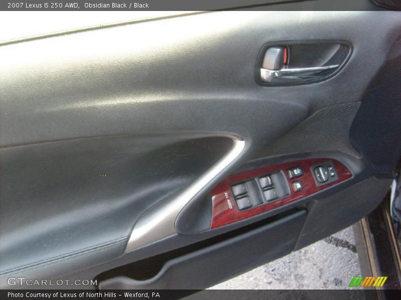 Obsidian Black / Black 2007 Lexus IS 250 AWD