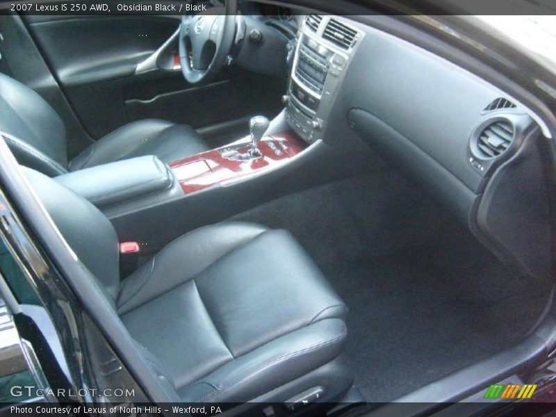 Obsidian Black / Black 2007 Lexus IS 250 AWD