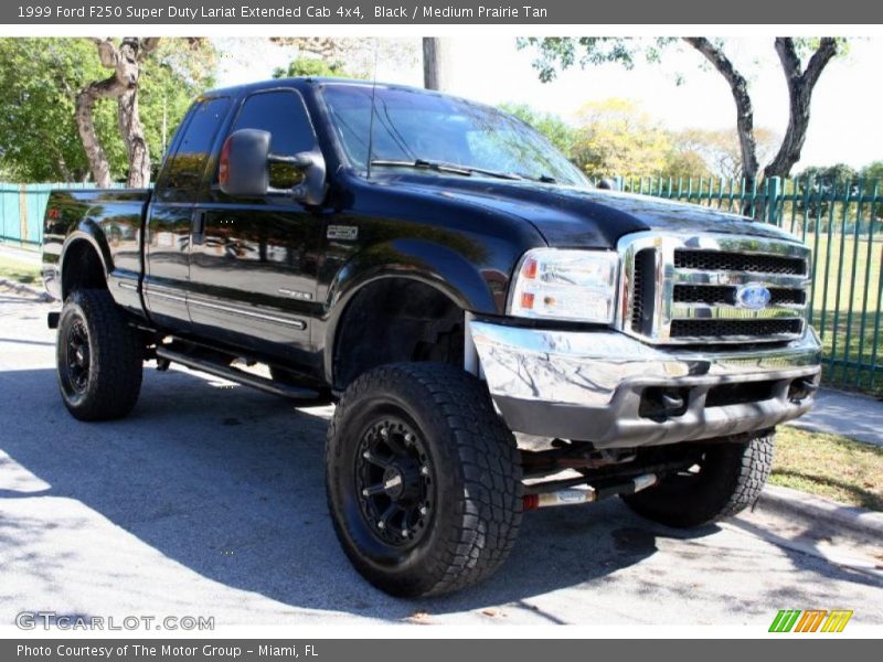 Black / Medium Prairie Tan 1999 Ford F250 Super Duty Lariat Extended Cab 4x4