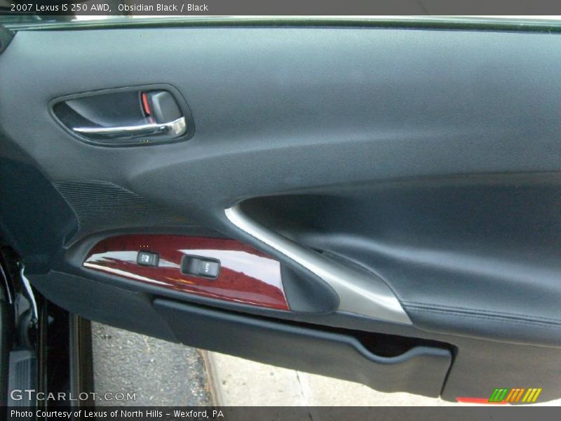 Obsidian Black / Black 2007 Lexus IS 250 AWD