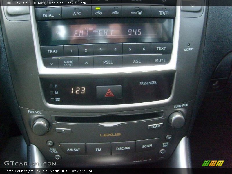 Obsidian Black / Black 2007 Lexus IS 250 AWD