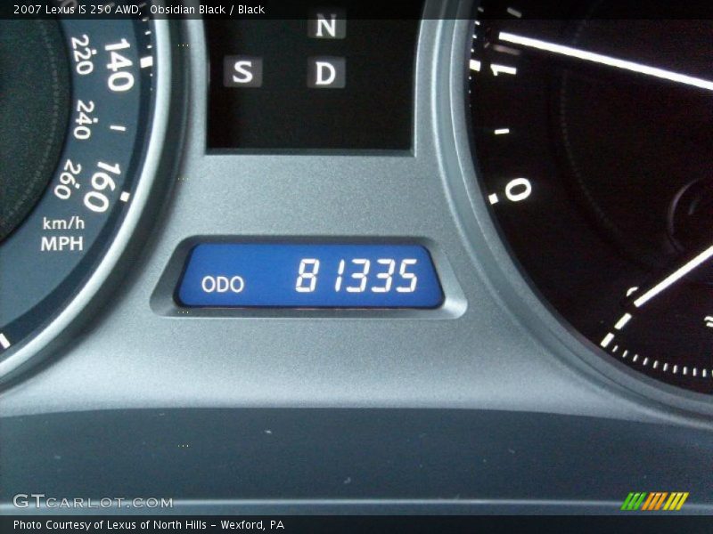 Obsidian Black / Black 2007 Lexus IS 250 AWD