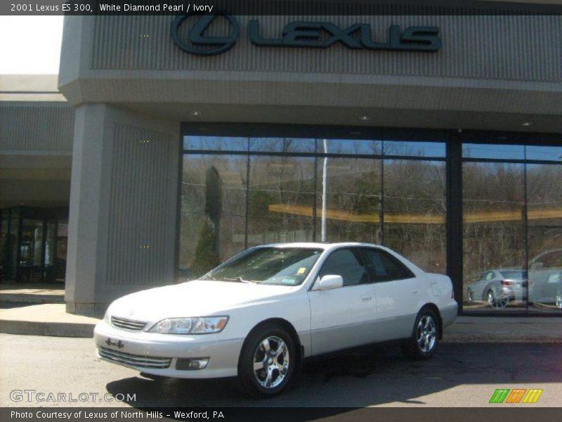 White Diamond Pearl / Ivory 2001 Lexus ES 300