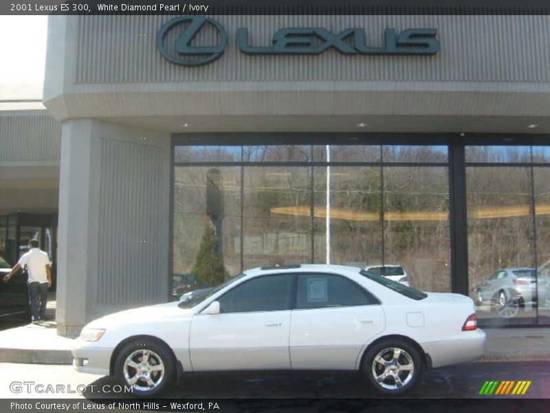 White Diamond Pearl / Ivory 2001 Lexus ES 300