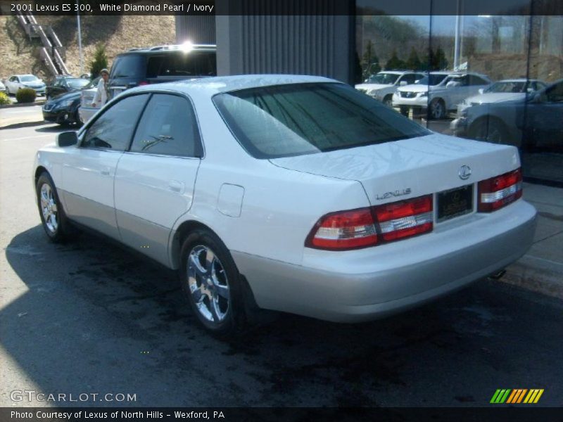 White Diamond Pearl / Ivory 2001 Lexus ES 300