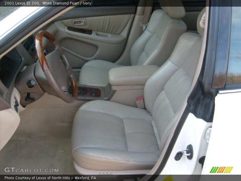 White Diamond Pearl / Ivory 2001 Lexus ES 300