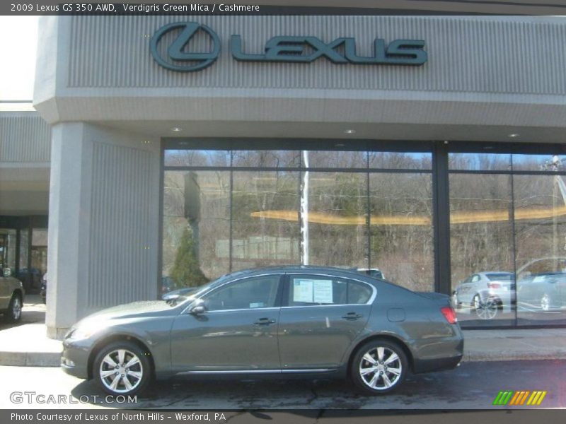 Verdigris Green Mica / Cashmere 2009 Lexus GS 350 AWD
