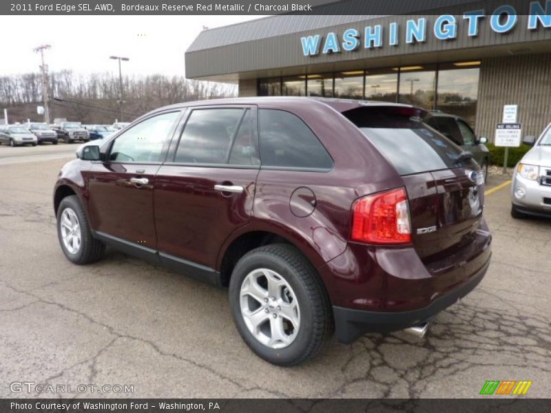 Bordeaux Reserve Red Metallic / Charcoal Black 2011 Ford Edge SEL AWD