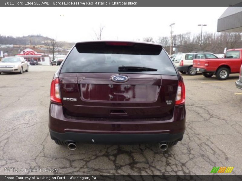 Bordeaux Reserve Red Metallic / Charcoal Black 2011 Ford Edge SEL AWD