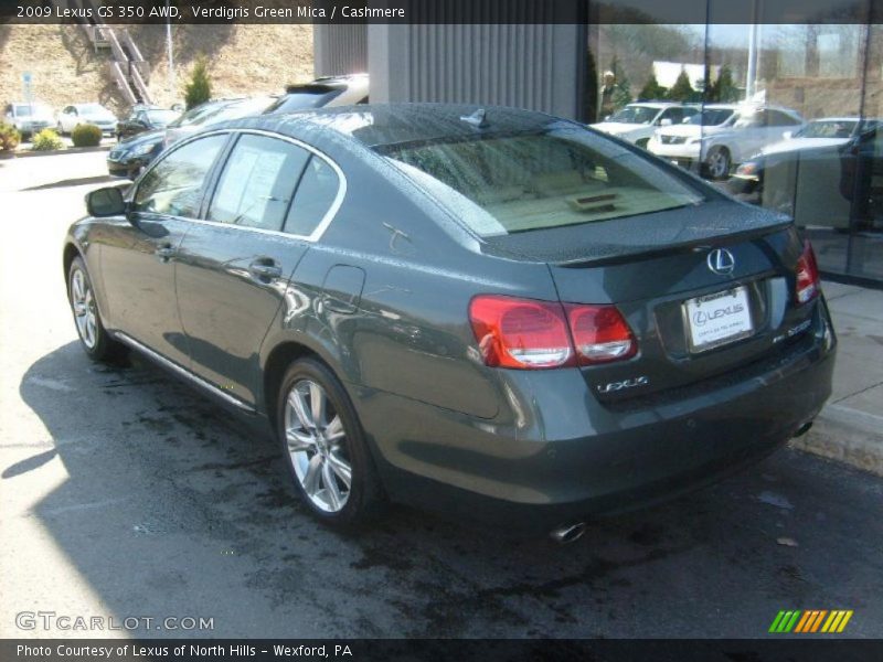 Verdigris Green Mica / Cashmere 2009 Lexus GS 350 AWD