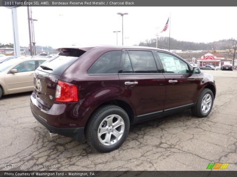 Bordeaux Reserve Red Metallic / Charcoal Black 2011 Ford Edge SEL AWD