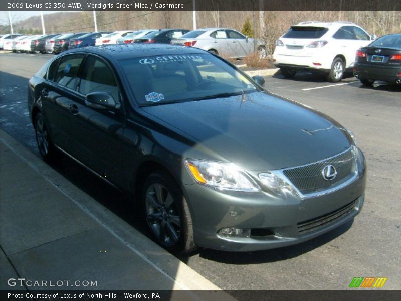 Verdigris Green Mica / Cashmere 2009 Lexus GS 350 AWD