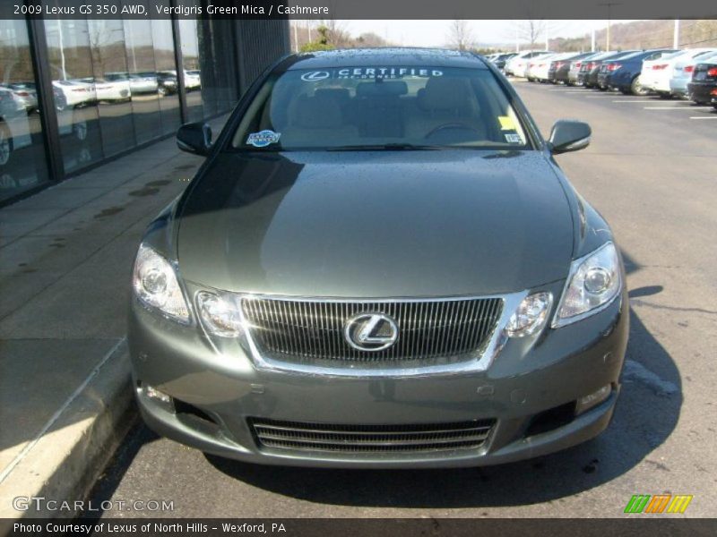 Verdigris Green Mica / Cashmere 2009 Lexus GS 350 AWD