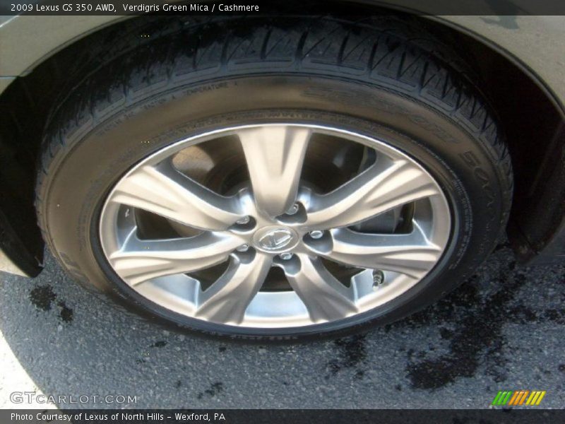 Verdigris Green Mica / Cashmere 2009 Lexus GS 350 AWD