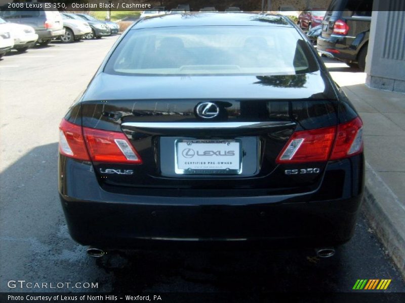 Obsidian Black / Cashmere 2008 Lexus ES 350
