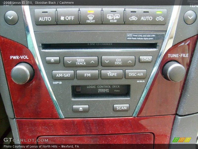 Obsidian Black / Cashmere 2008 Lexus ES 350