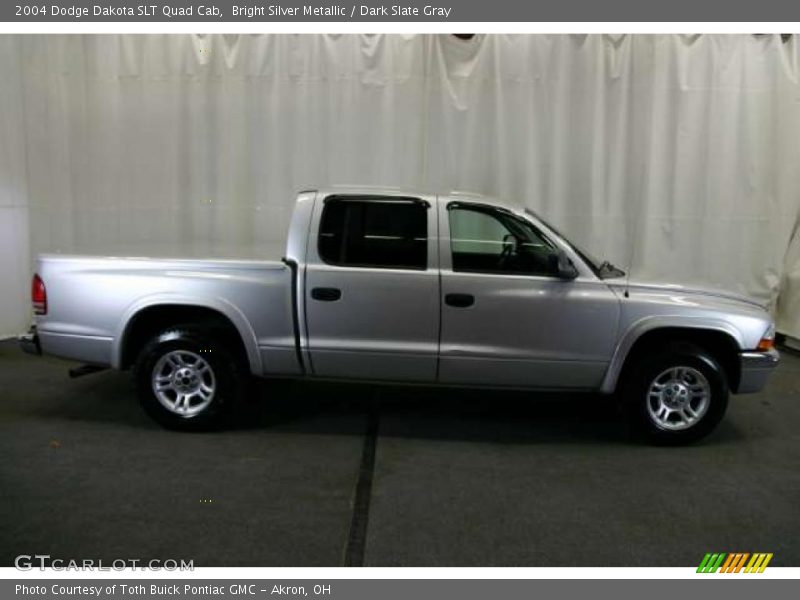 Bright Silver Metallic / Dark Slate Gray 2004 Dodge Dakota SLT Quad Cab