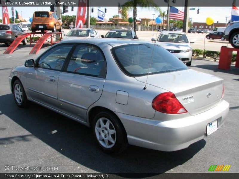 Silver / Gray 2002 Kia Spectra LS Sedan