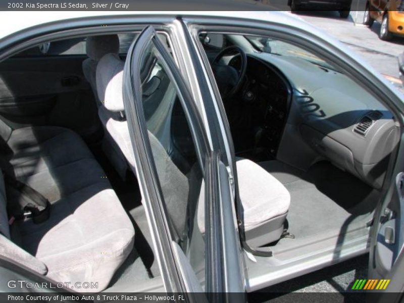 Silver / Gray 2002 Kia Spectra LS Sedan