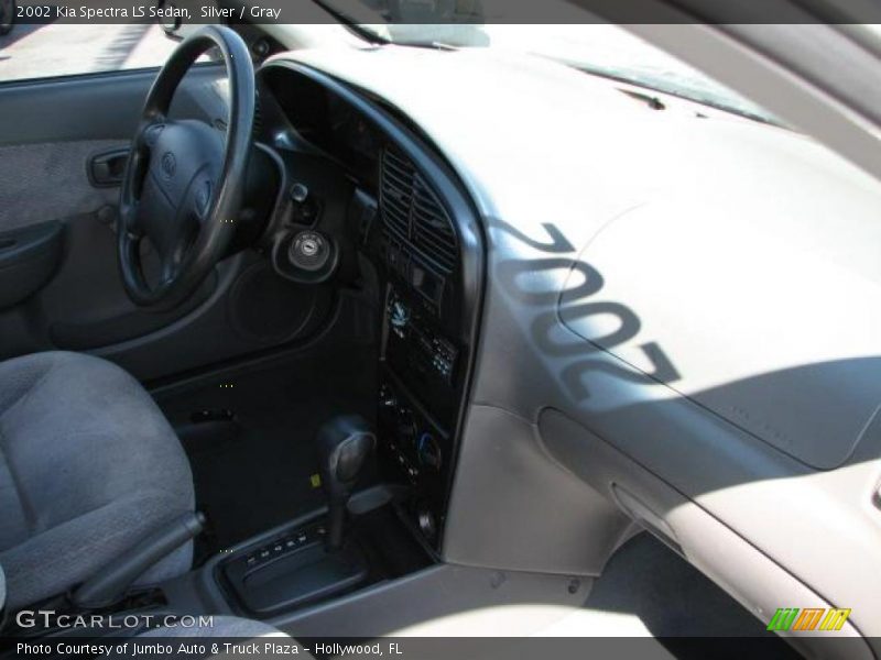 Silver / Gray 2002 Kia Spectra LS Sedan