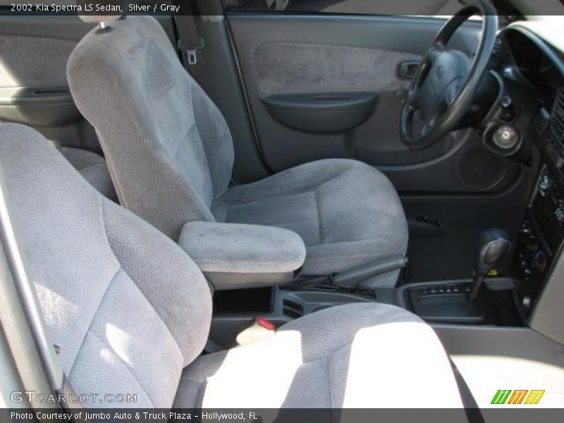 Silver / Gray 2002 Kia Spectra LS Sedan