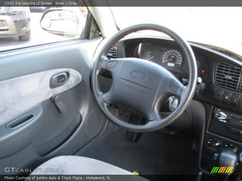 Silver / Gray 2002 Kia Spectra LS Sedan