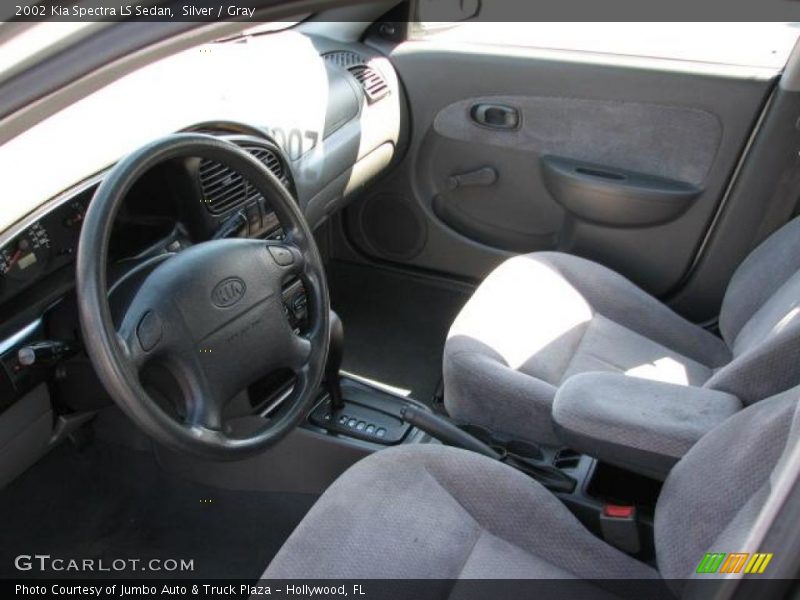 Silver / Gray 2002 Kia Spectra LS Sedan
