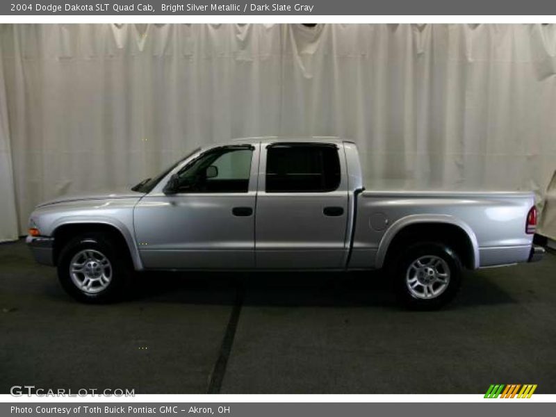 Bright Silver Metallic / Dark Slate Gray 2004 Dodge Dakota SLT Quad Cab