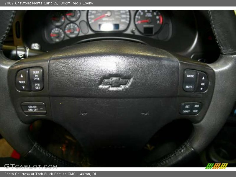 Bright Red / Ebony 2002 Chevrolet Monte Carlo SS