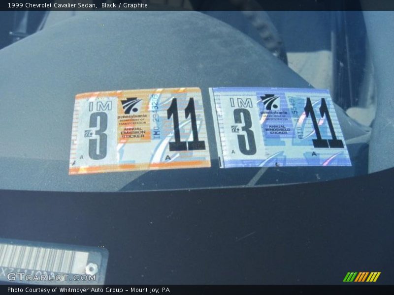 Black / Graphite 1999 Chevrolet Cavalier Sedan