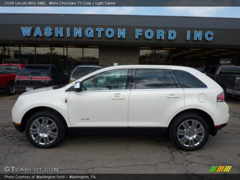 White Chocolate Tri Coat / Light Camel 2008 Lincoln MKX AWD