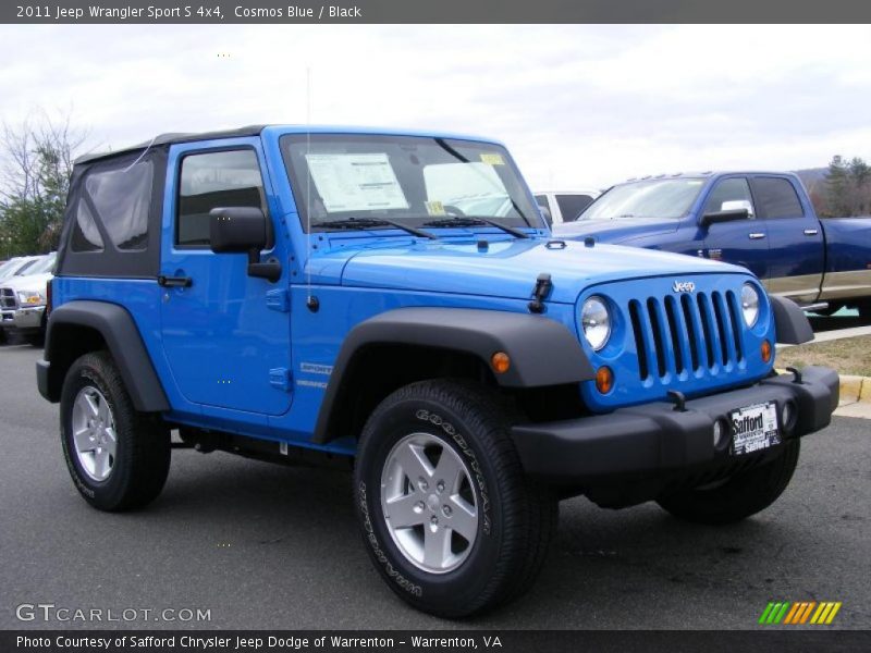 Cosmos Blue / Black 2011 Jeep Wrangler Sport S 4x4