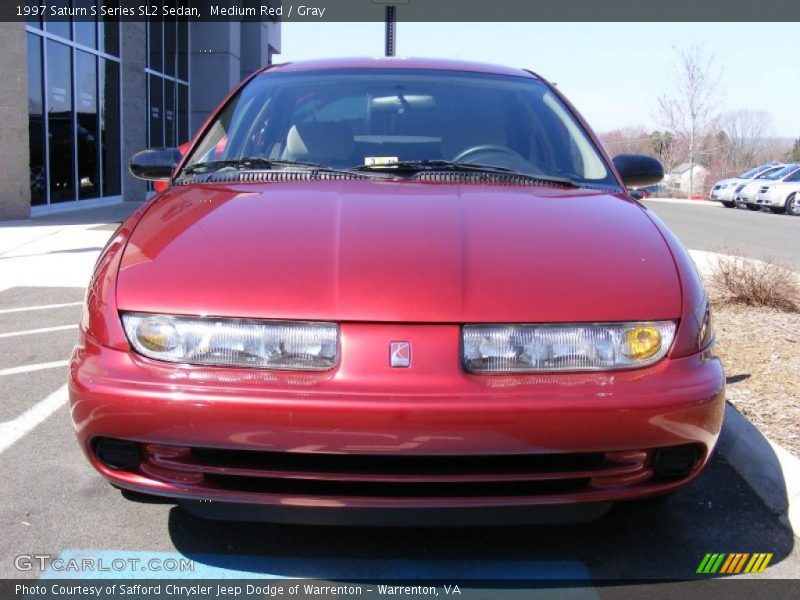 Medium Red / Gray 1997 Saturn S Series SL2 Sedan