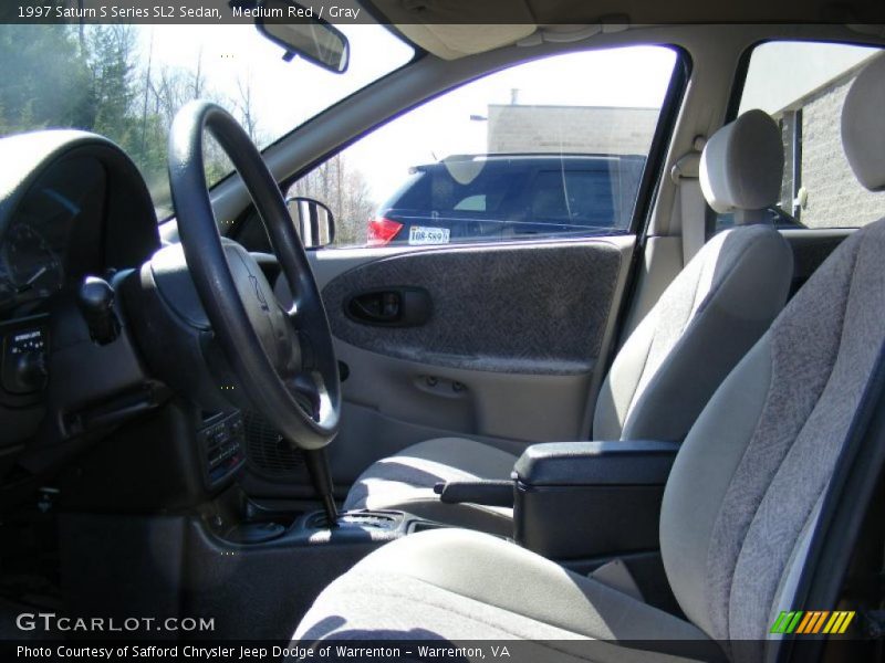 Medium Red / Gray 1997 Saturn S Series SL2 Sedan