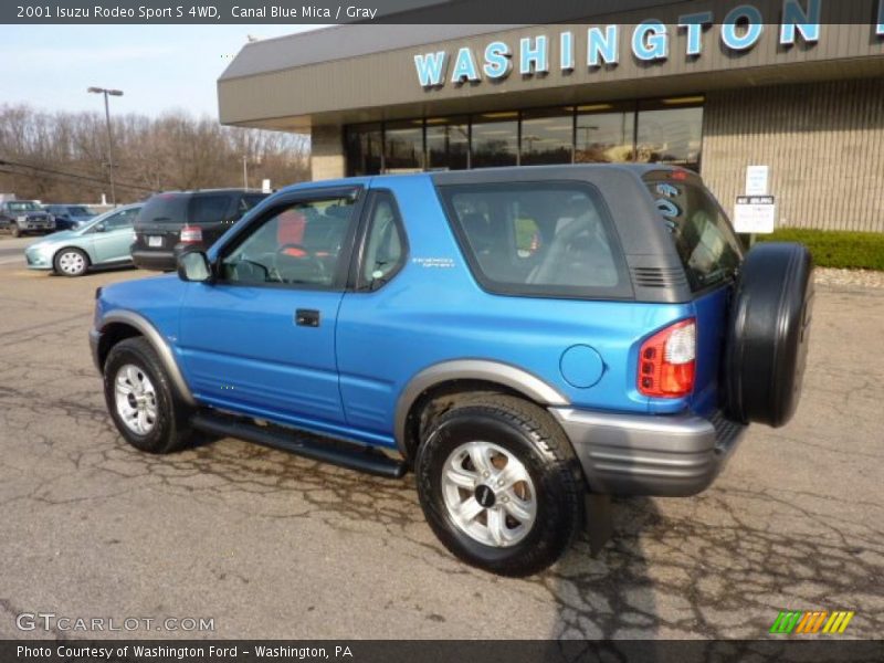 Canal Blue Mica / Gray 2001 Isuzu Rodeo Sport S 4WD