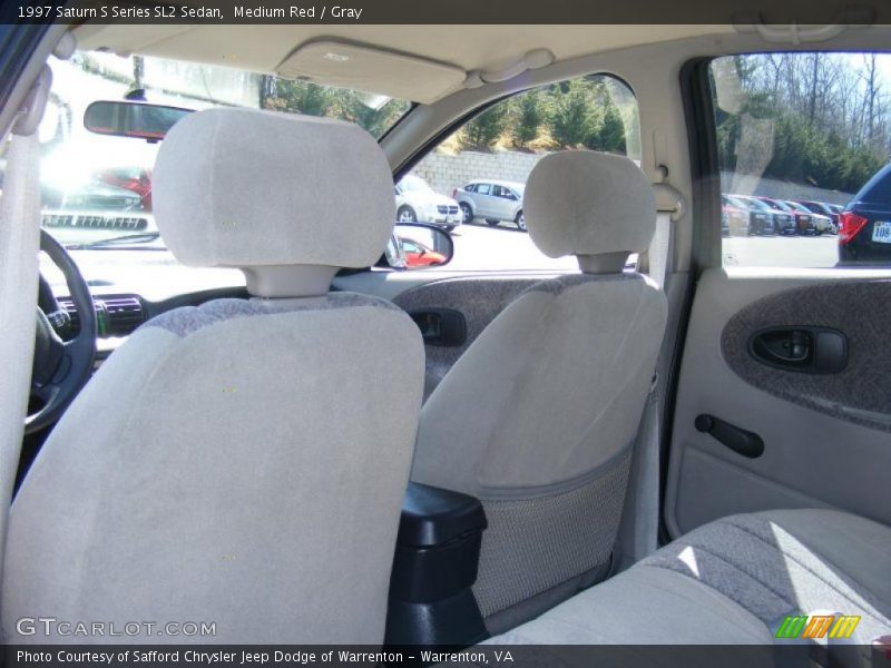 Medium Red / Gray 1997 Saturn S Series SL2 Sedan
