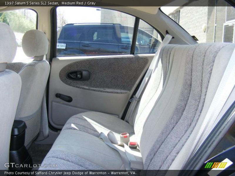 Medium Red / Gray 1997 Saturn S Series SL2 Sedan