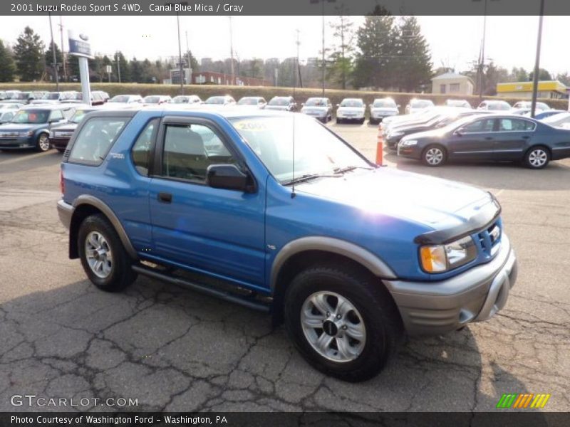 Canal Blue Mica / Gray 2001 Isuzu Rodeo Sport S 4WD