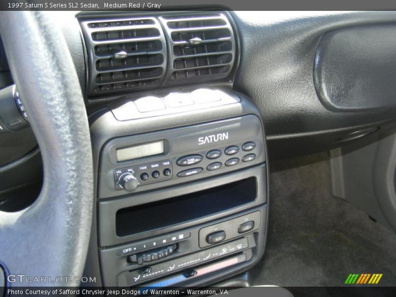Medium Red / Gray 1997 Saturn S Series SL2 Sedan