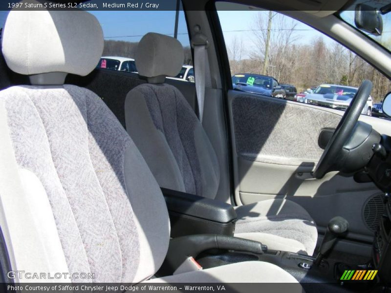 Medium Red / Gray 1997 Saturn S Series SL2 Sedan